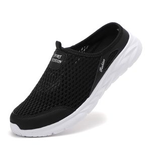 Lightweight Summer Sport Casual Shoes For Men, Breathable Slip On Loafers, Barefoot Sneakers, Soft Sole Outdoor Slippers
