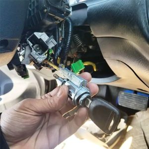 Lock Cylinder, Ignition Switch Cylinder, Keys Set Kit, Anti-Rust, Durable, Simple Installation for Reliable Vehicle