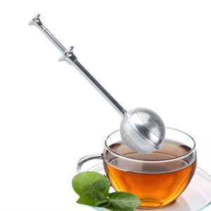 Long Handle Tea Ball Infuser, Stainless Steel Reusable Strainer for Loose Leaf Tea Lovers