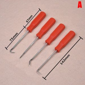 Long Pick and Hook Set O Ring Seal Remover Tool Kit 4 Piece