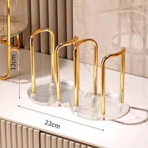 Luxury Disposable Cup Storage Holder Dispenser Rack Shelf for Home