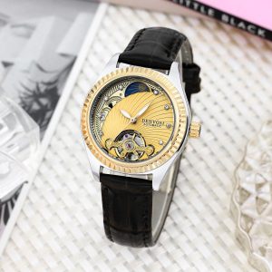 Luxury Double Hollow Flywheel Automatic Mechanical Watch