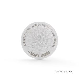 MHW-3BOMBER Titanium Coating Espresso Puck Screen - Reusable 0.8mm Precision Lower Shower Screen