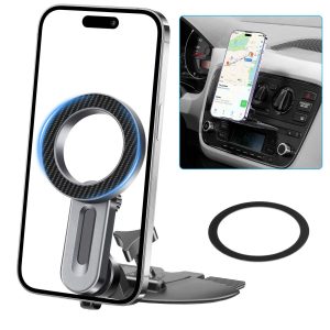 MagSafe CD Slot Holder for iPhone Magnetic Car Phone Mount, Adjustable, Secure Grip, Anti-Slip Design