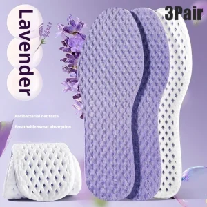 Mens Running Insoles, Breathable Summer Cooling Shoe Pads, Memory Foam Sports Shock Absorbing Soles