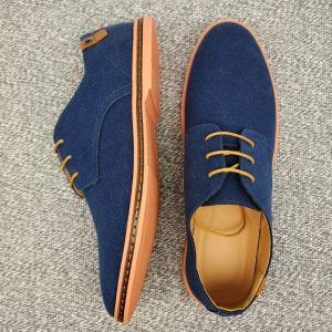Men's Suede Leather Oxford Sneakers with Classic Style and Everyday Comfort