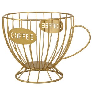 Metal Coffee Capsule Holder Large Capacity Coffee Pod Organizer for Bar Display Kitchen Storage Accessories