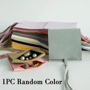 Microfiber Suede Jewelry Pouch - High-Performance Small Envelope Bag & Luxury Wedding Gift Bags