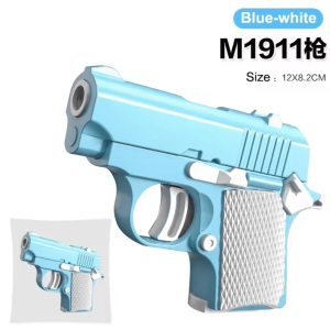 Mini 3D Gravity Printed Toy Pistol Model Fun Stress-Relief Gift for Kids and Adults