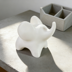 Mini Elephant Sculpture, Creative Home Office Desk Accent Decor