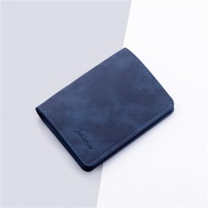 Mini Thin Men Wallet PU Leather Card Holder, Short Vertical Coin Pouch, New Style Slim Purse for Men Compact Design
