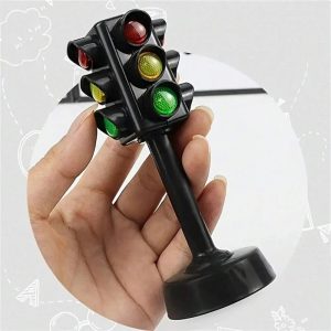 Mini Traffic Signs Road Light Block Toy, Kids Puzzle & Safety Education Gift