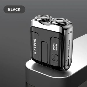 Mini Travel Electric Shaver Rechargeable Rotary Razor for Men
