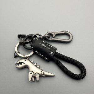 Motorcycle Decoration Accessories, Car Keychain, Leather Woven Rope Pendant, Small Gift for Bikers