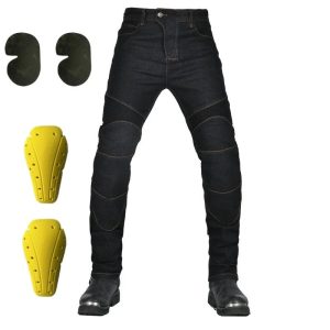 Motorcycle Riding Jeans with Knee and Hip Protection - All-Season Anti-Fall Racing Pants