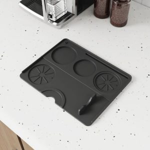 Multi Functional Silicone Coffee Mat, Non Slip Bar Countertop Mat for Mess Free, Essential Coffee Station Setup