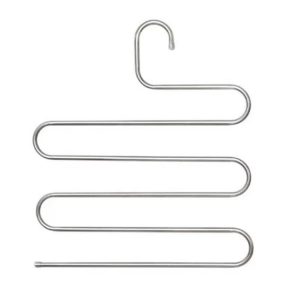 Multi-Layer Pants Storage Rack Stainless Steel Five-Layer Hanger Home Multi-Functional Pants Organizer