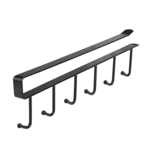 Multifunction 6 Hook Coffee Cup Holder Rack for Cabinet Storage