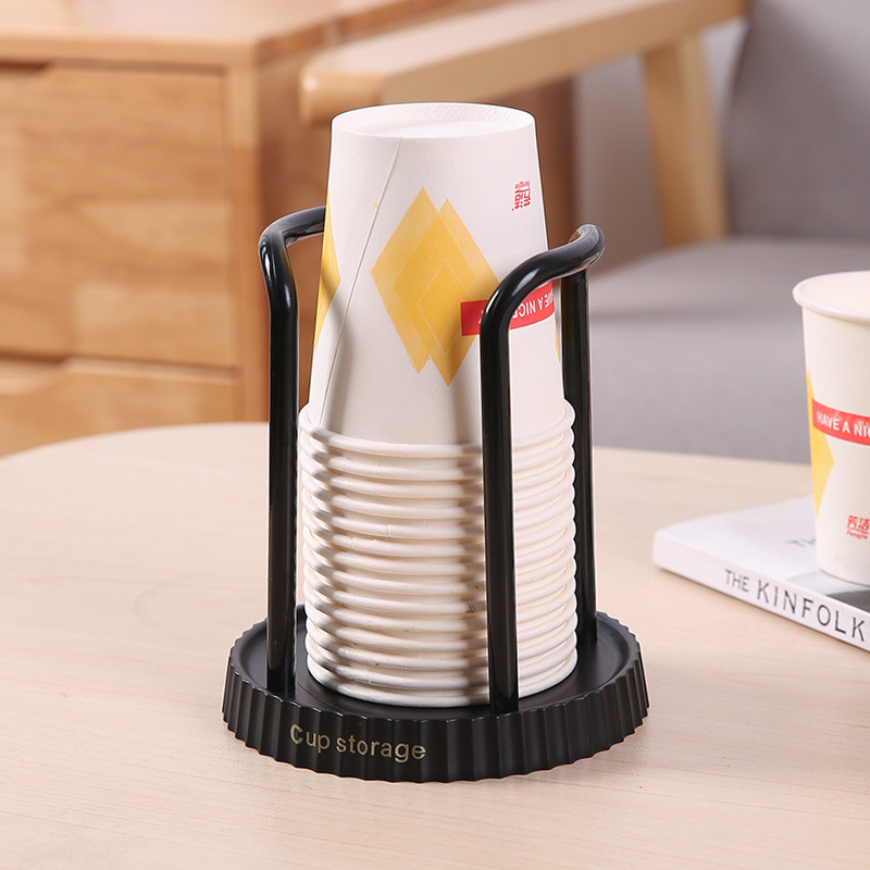 Multifunctional Paper Cup Holder Rack, Space-Saving Cup Extractor for Coffee & Tea Cups