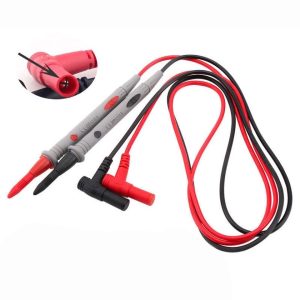 Multimeter Test Leads Kit, Automotive Back Probe with Alligator Clips, PVC Wire Tool for Digital Testing