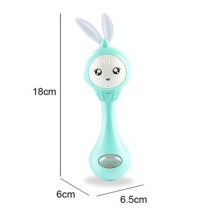 Newborn Musical Flashing Hand Bells, Baby Rattles Teether Toy, Infant Educational Gift