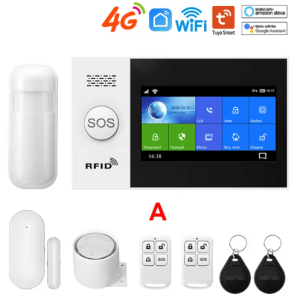 PGST PG-107 4G Wireless Home Alarm System - Smart WiFi Security with 4.3 Touch Screen