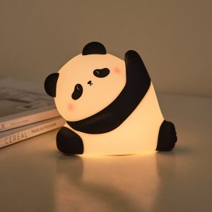 Panda LED Night Light, Touch Sensor Cartoon Kid's Nightlights, Silicone Child Bedside Lamp, Holiday Christmas Gift