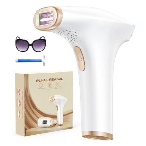 Permanent IPL Hair Removal Device - 9 Levels, Skin Sensor, & 999,900 Flashes