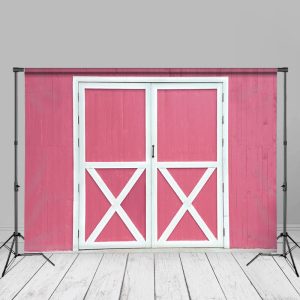 Pink Wooden Door And Wall Backdrop Photography Ideas - Aperturee