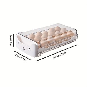 Plastic Layer Kitchen Egg Storage Box Refrigerator Organizer Rack Fresh Large Capacity Storage