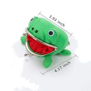 Plush Frog Coin Wallet Anime Ninja Cosplay Purse Halloween Role Playing Gift