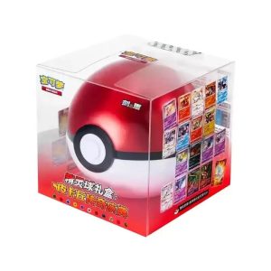 Pokemon Card Gift Box Pokeball Style Premium Trading Card Set