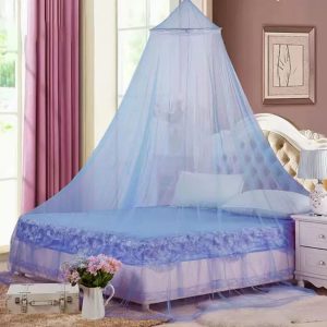 Polyester Mesh Summer Hanging Dome Mosquito Net for Double Bed Bedroom