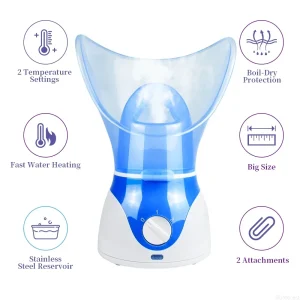 Pore Cleaner Facial Heating Sprayer, Skin Moisturizing Humidifier Atomizer, Home Skin Care Tool