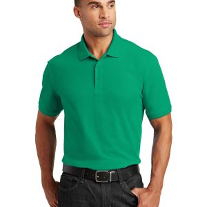 Port Authority K100 Men's Core Classic Pique Polo - Bright Kelly Green - 6XL