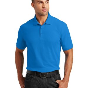 Port Authority K100 Men's Core Classic Pique Polo - Coastal Blue - L