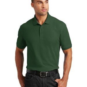 Port Authority K100 Men's Core Classic Pique Polo - Deep Forest Green - M