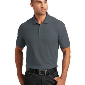 Port Authority K100 Men's Core Classic Pique Polo - Graphite - 3XL