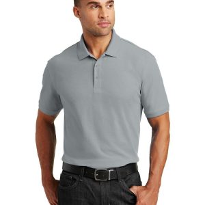 Port Authority K100 Men's Core Classic Pique Polo - Gusty Grey - 3XL