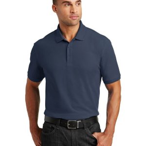 Port Authority K100 Men's Core Classic Pique Polo - River Blue Navy - 3XL