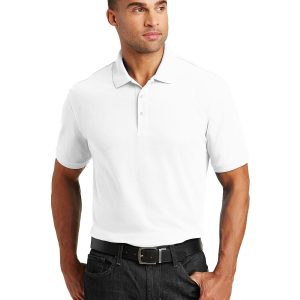 Port Authority K100 Men's Core Classic Pique Polo - White - 6XL