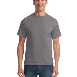 Port & Company PC55T Men's Tall Core Blend Tee - Medium Grey - 2XLT