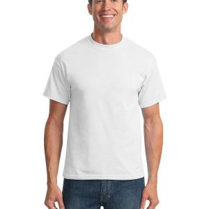 Port & Company PC55T Men's Tall Core Blend Tee - White - XLT