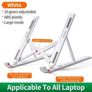 Portable Adjustable Laptop Stand Foldable Notebook Bracket Computer Monitor Holder Tablets Base
