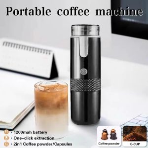 Portable Capsule Coffee Maker Wireless Electric Coffee Brewer