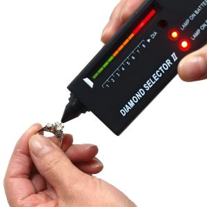 Portable Diamond Tester, 60X Magnifier Loupe, Jeweler Diamond Tool Kit