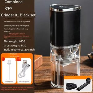 Portable Electric Coffee Grinder with Ceramic Burr
