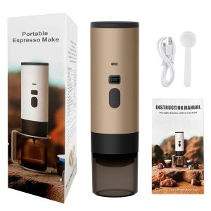 Portable Electric Espresso Coffee Maker with Heating and Type C Charging