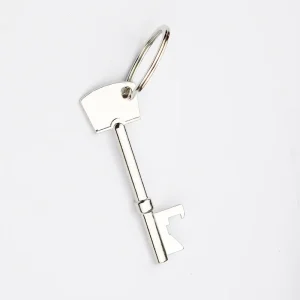 Portable Key Bottle Opener, Beer Bottle Can Opener, Hanging Ring Keychain Kitchen Tool Simulated Metal Key Opener