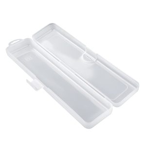 Portable Makeup Brush Storage Box Eyebrow Pencil Tableware Chopsticks Transparent With Cover Organizer Case Beauty Tool
